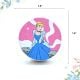 Handmade Pine Wood Cinderella Sitting Knob for Kids Furniture